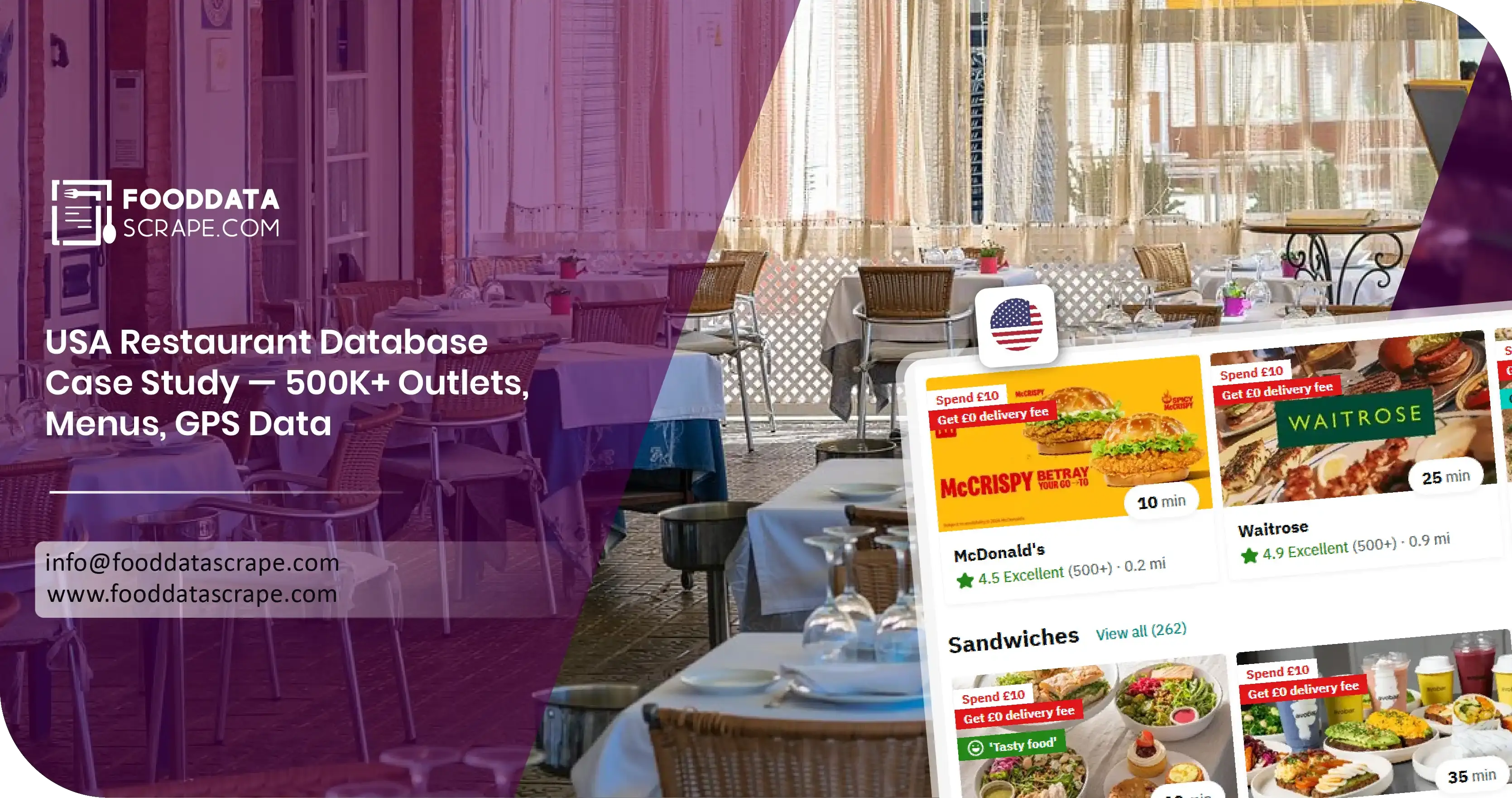 USA Restaurant Database 500K Outlets Menus GPS Case Study